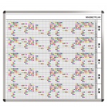 Personal-Raum-Plan, 12 Stunden, 63 Spalten, 123x137 cm, 